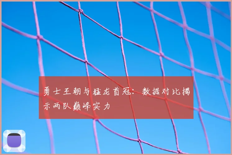 勇士王朝与猛龙首冠：数据对比揭示两队巅峰实力